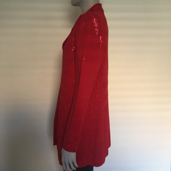 ST. JOHN EVENING BY MARIE GRAY,  RED SANTANA KNIT - SIZE 8 - FREE SHIPPING! - Picture 4 of 7